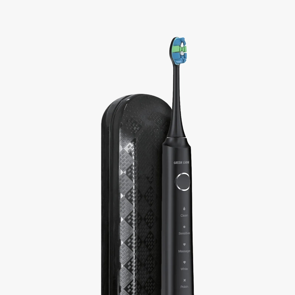 Green Lion Smart Brush Rechargeable Toothbrush Black – image 4