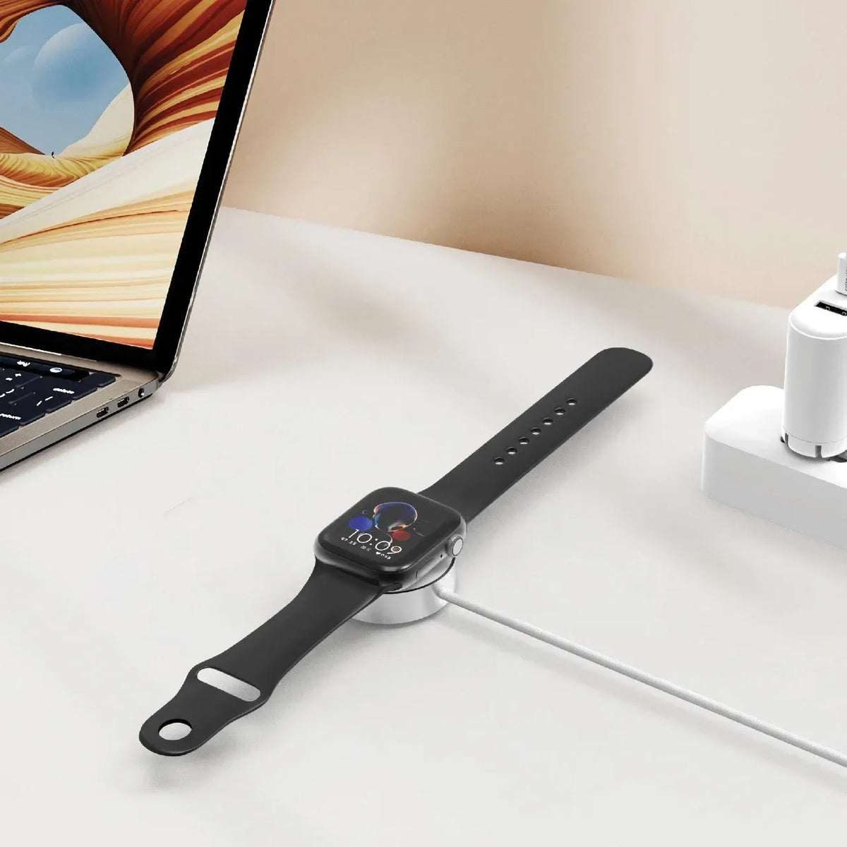 Green Lion Iwatch Charger USB C to Wireless Charger White – image 4
