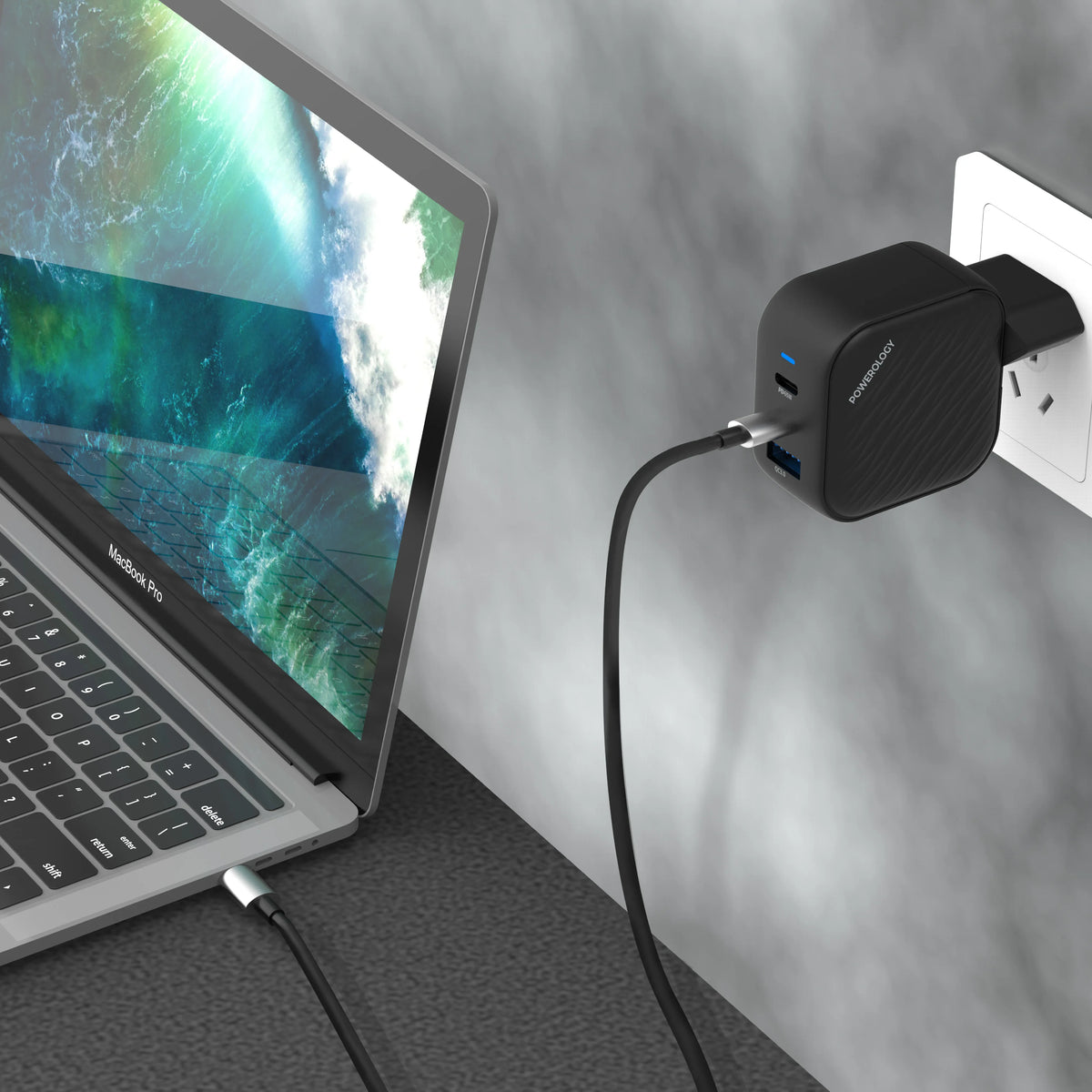 Powerology Gan Ultimate Eu Dual PD Charger – image 3