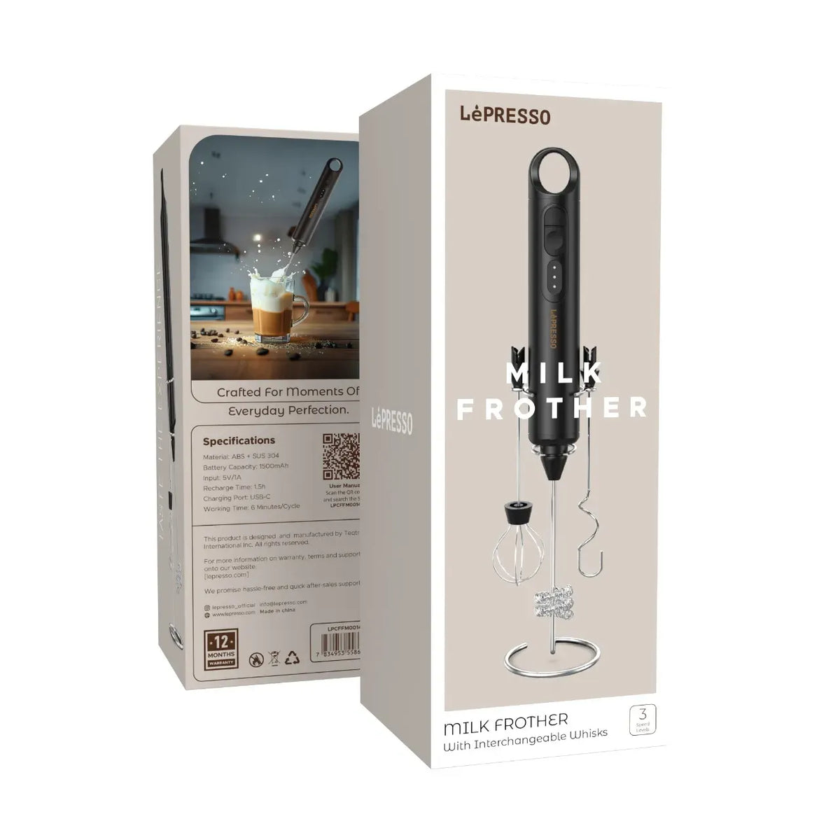 LePresso 3 in 1 Frother Black – image 22
