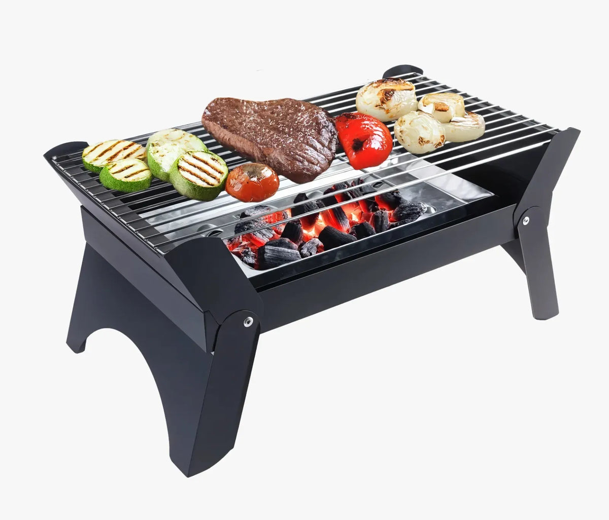 Green Lion Qudra Foldable Bbq Grill Black – image 2