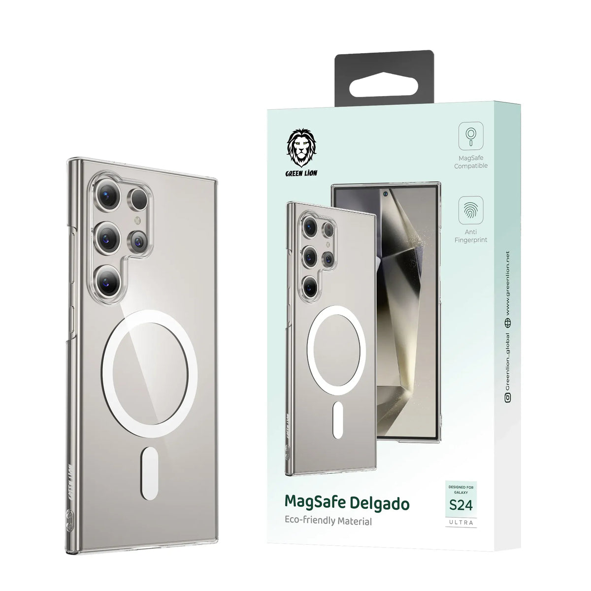 Green Lion MagSafe Delgado Case for S24 Ultra Clear – image 3