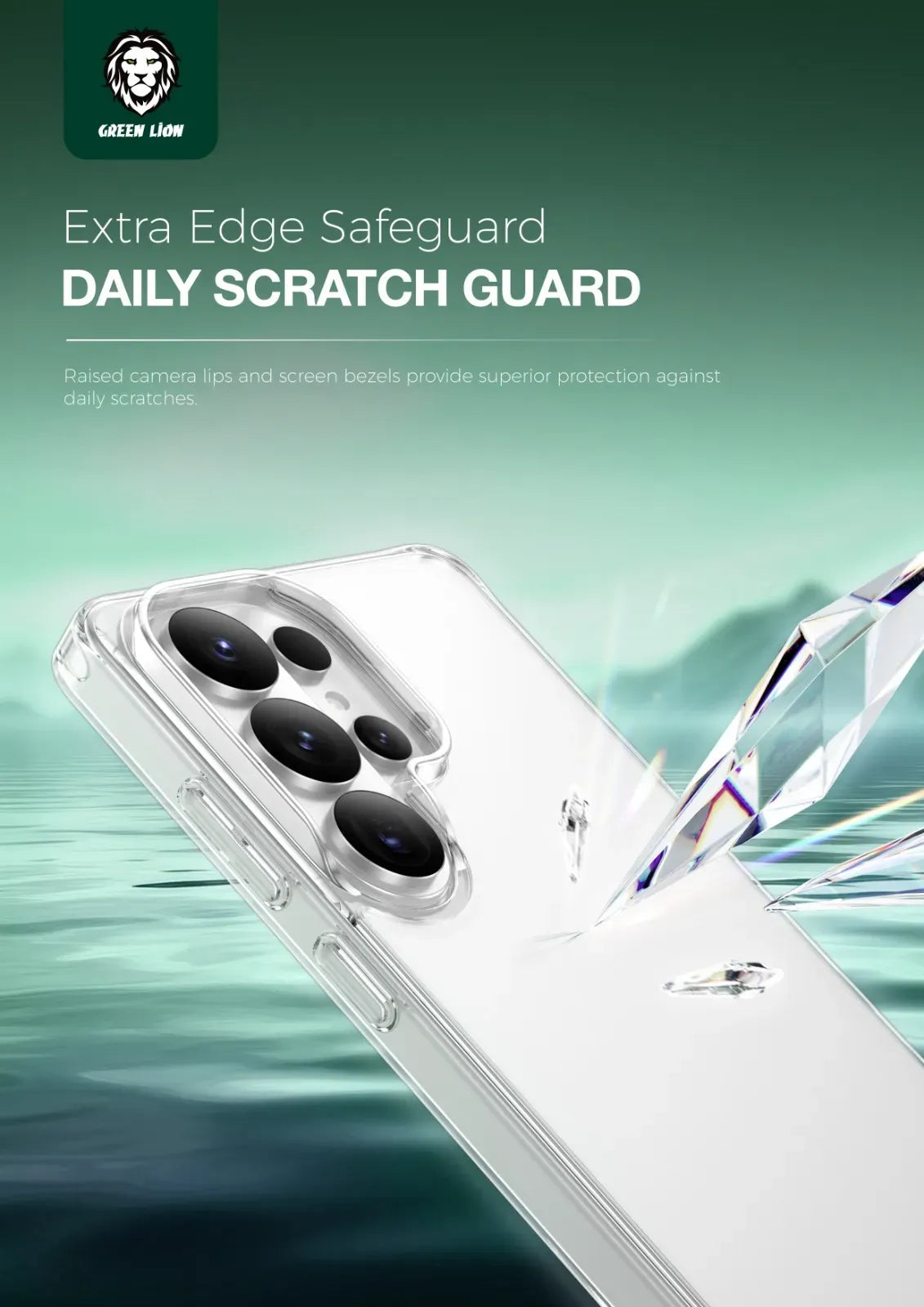 Green Lion Crystal Clear Case – image 6