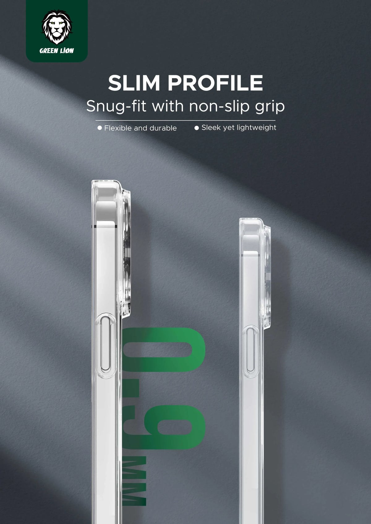 Green Lion Mag Safe Delgado Case - Clear – image 4