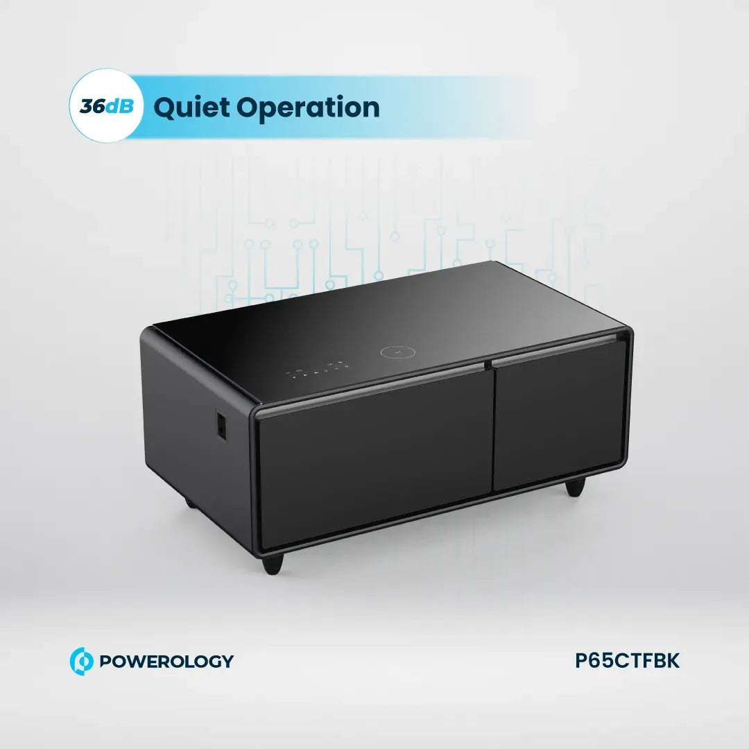 Powerology Fridge Coffee Table Hifi Speaker 93l Black – image 8
