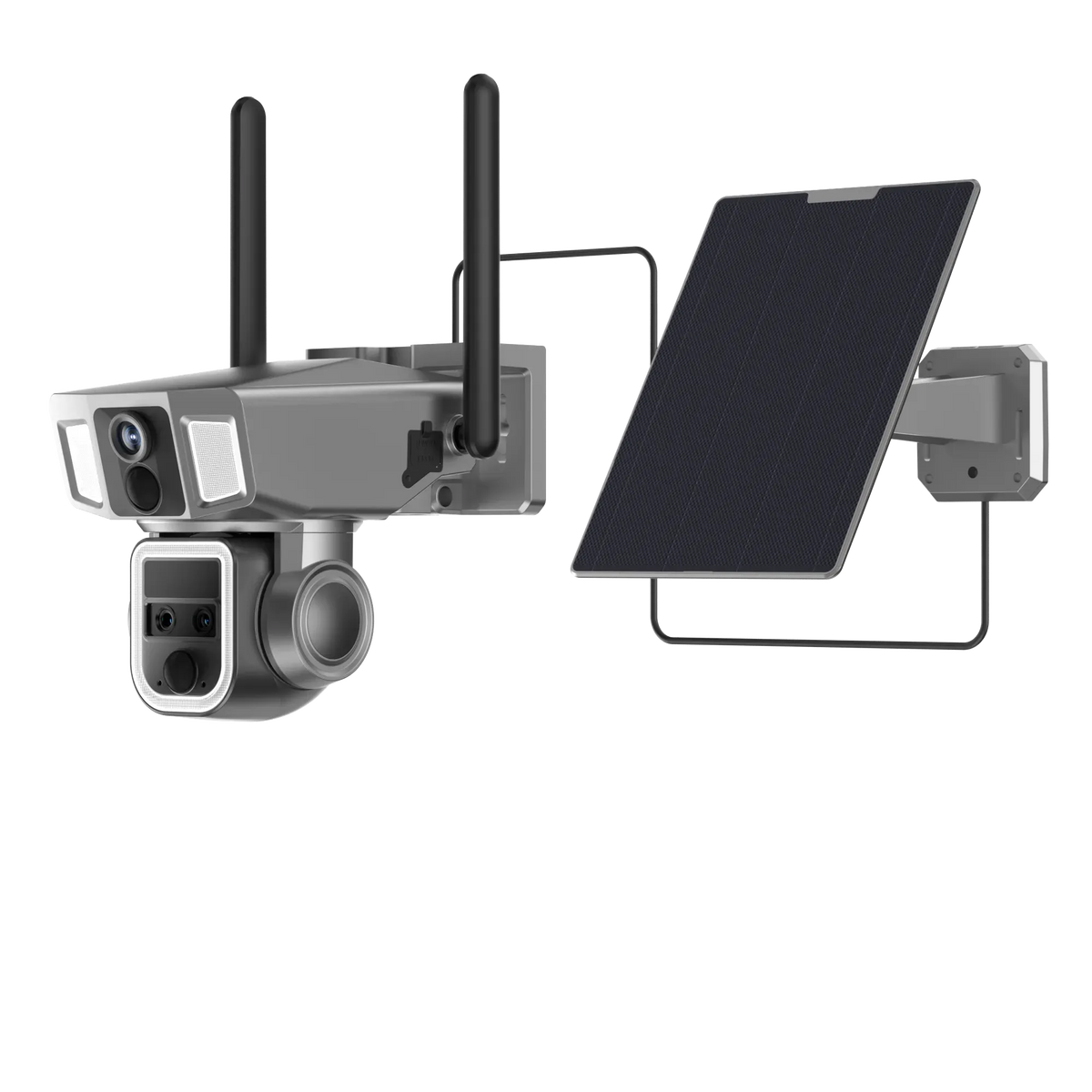 Powerology 4g Wi-Fi 360deg Dual Lens Outdoor Camera Black – image 2