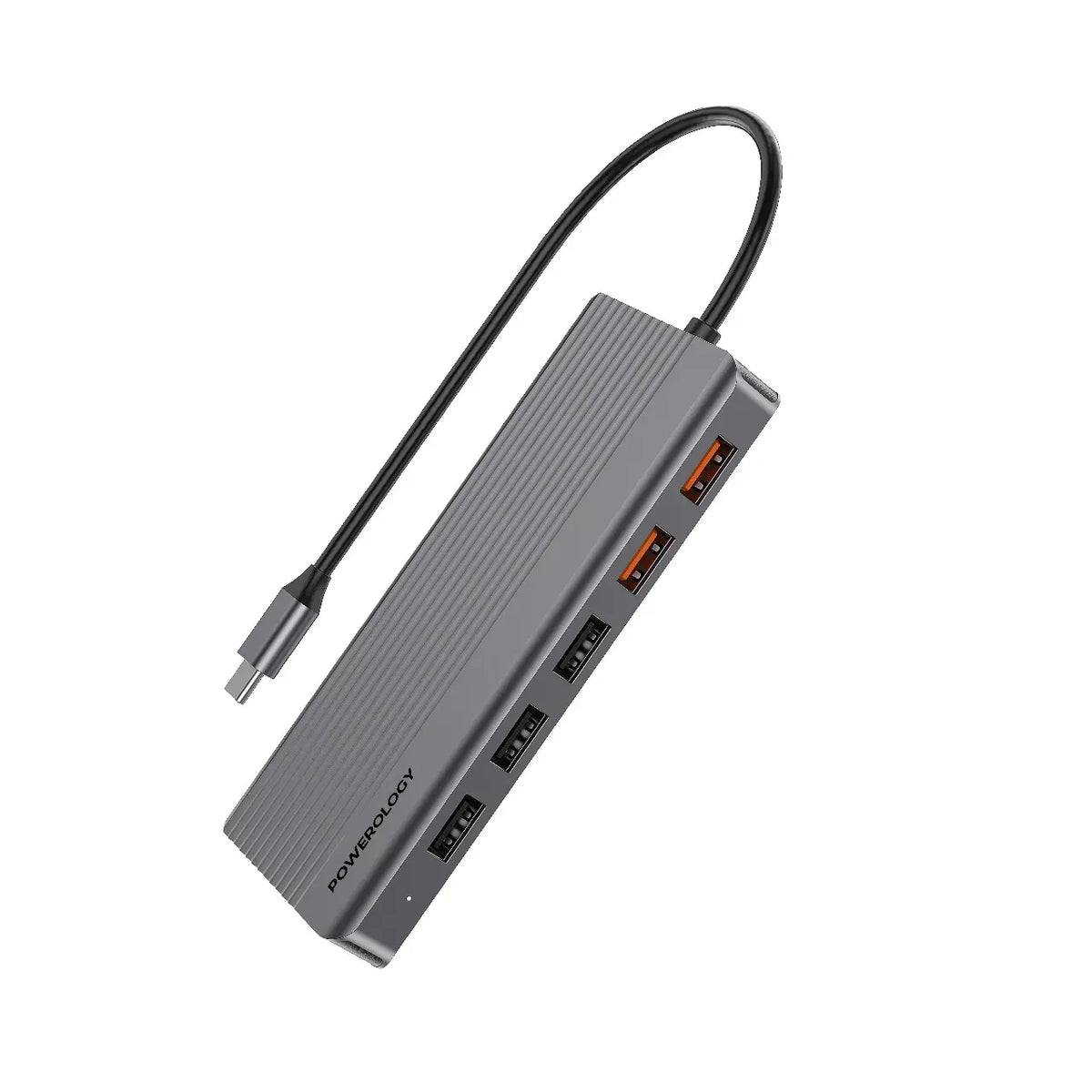 Powerology 12 in 1 Hdmi Displayport USB C Hub Ethernet Gray – image 12