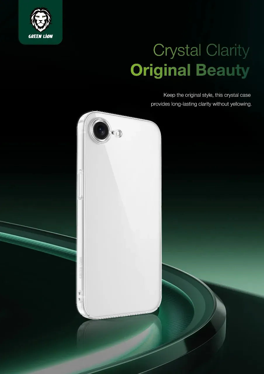 Green Lion Delgado Pc Case for Iphone 16e Clear – image 12