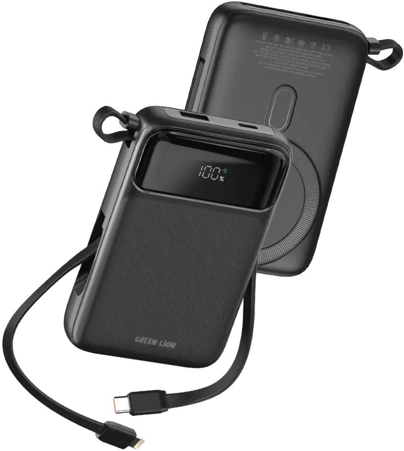 Green Lion Luzern 10000mAh MagSafe Power Bank Black – image 7