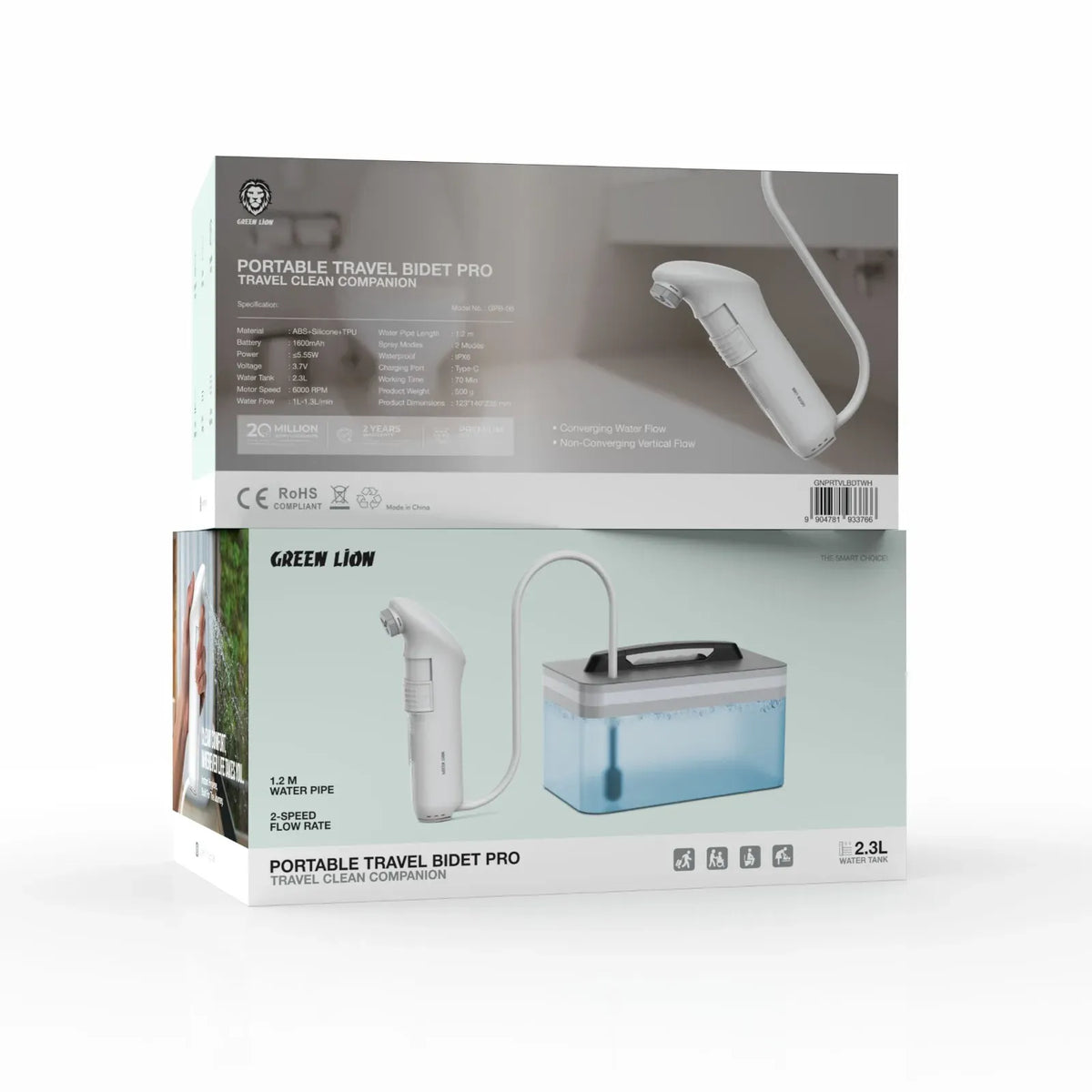 Green Lion Portable Travel Bidet Prowith Tank - White – image 3