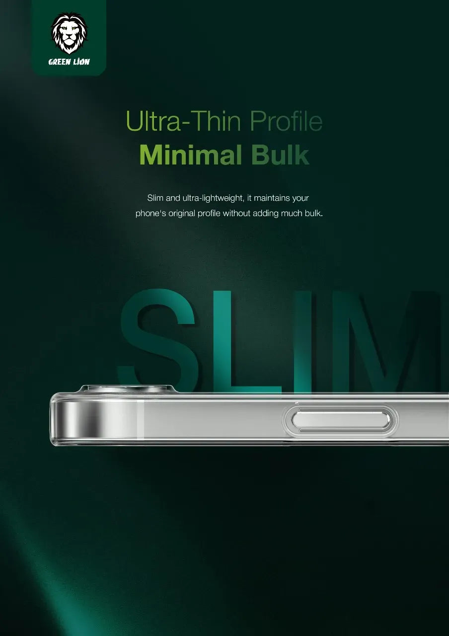 Green Lion Delgado Pc Case for Iphone 16e Clear – image 2