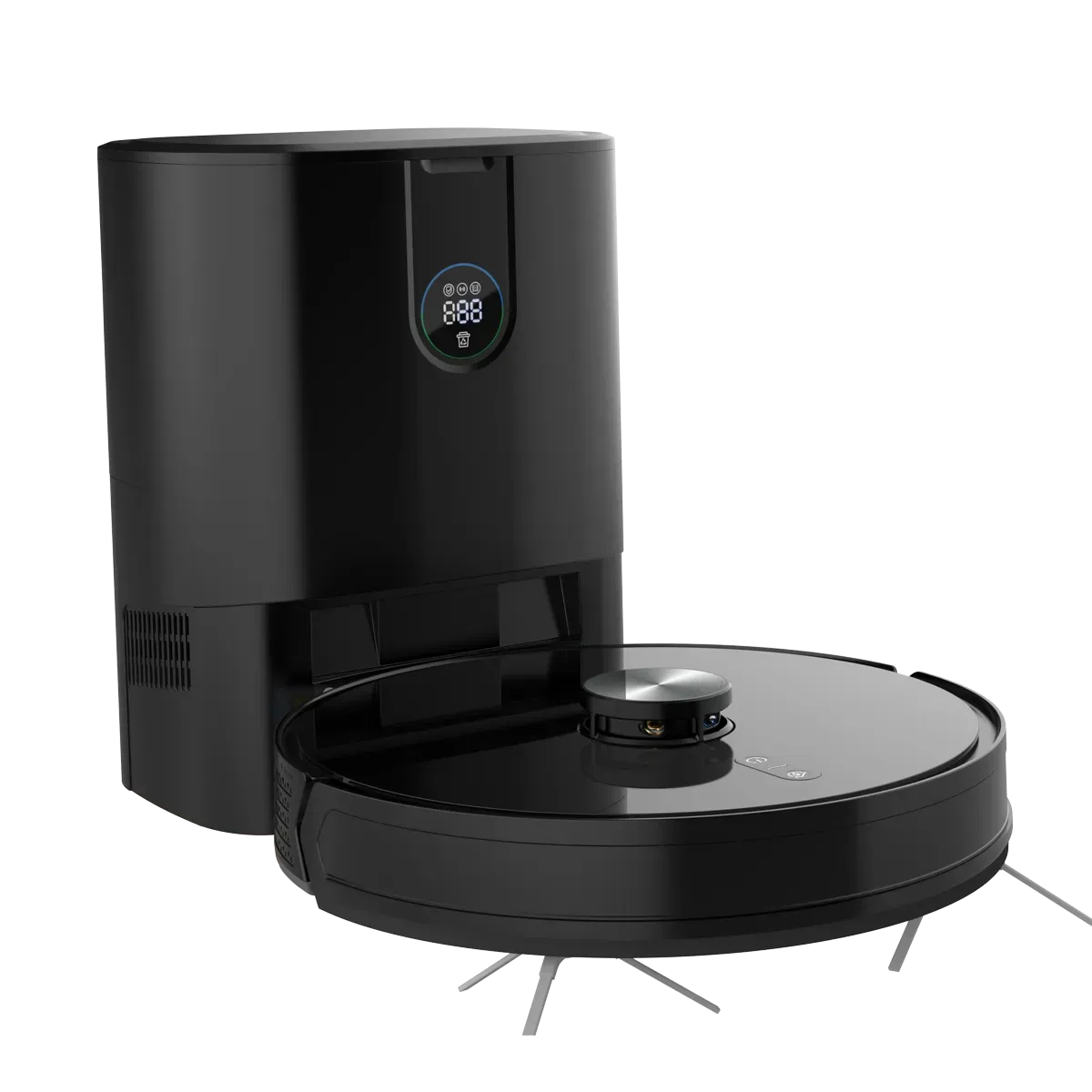 Powerology Smart Station Robot Vacuum Mop Black – image 2
