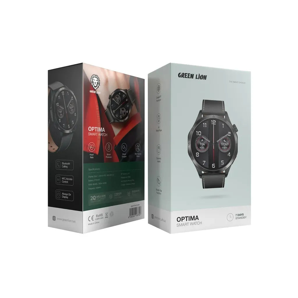 Green Lion Optima Smart Watch - Black – image 2
