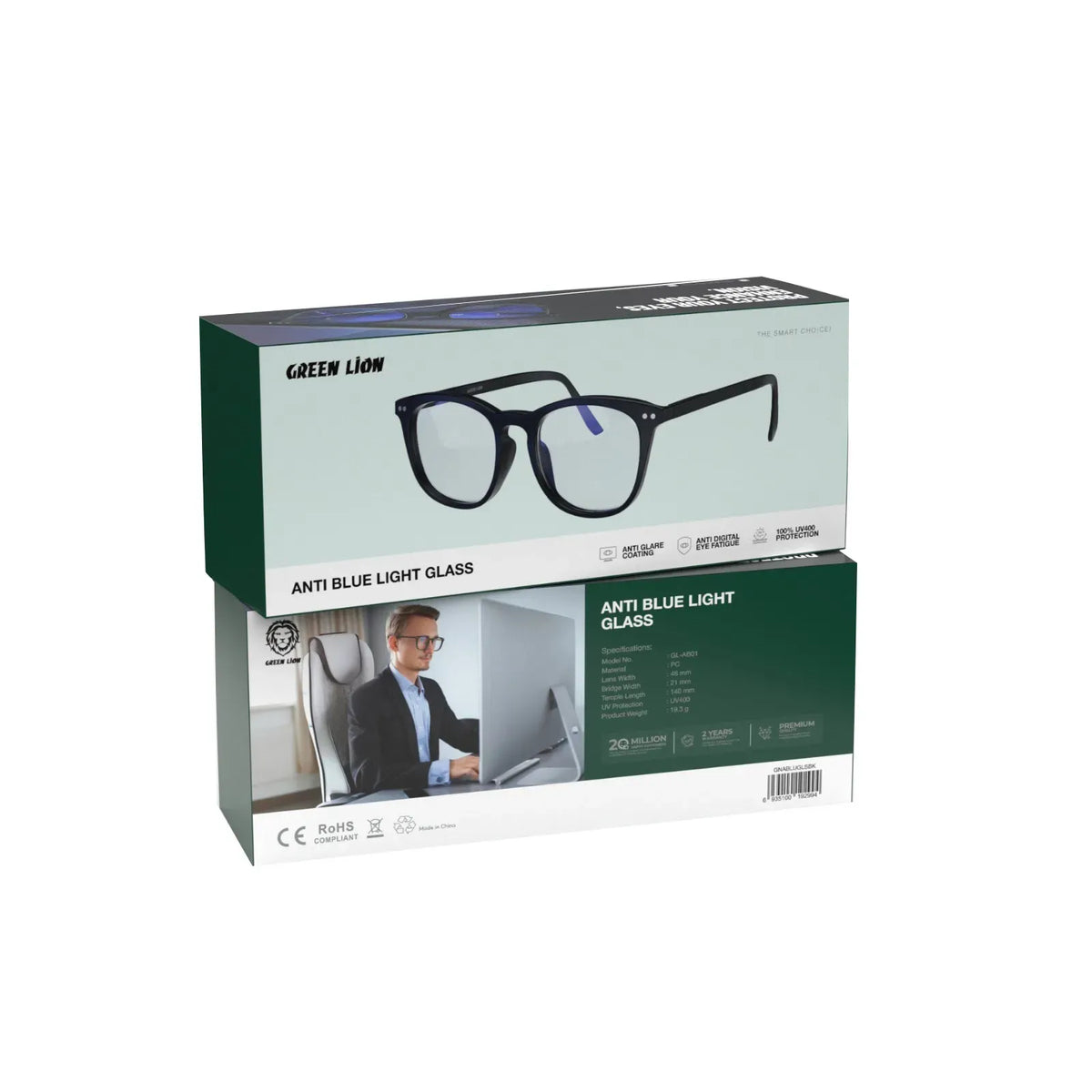 Green Lion Anti Glare Glass Black – image 2