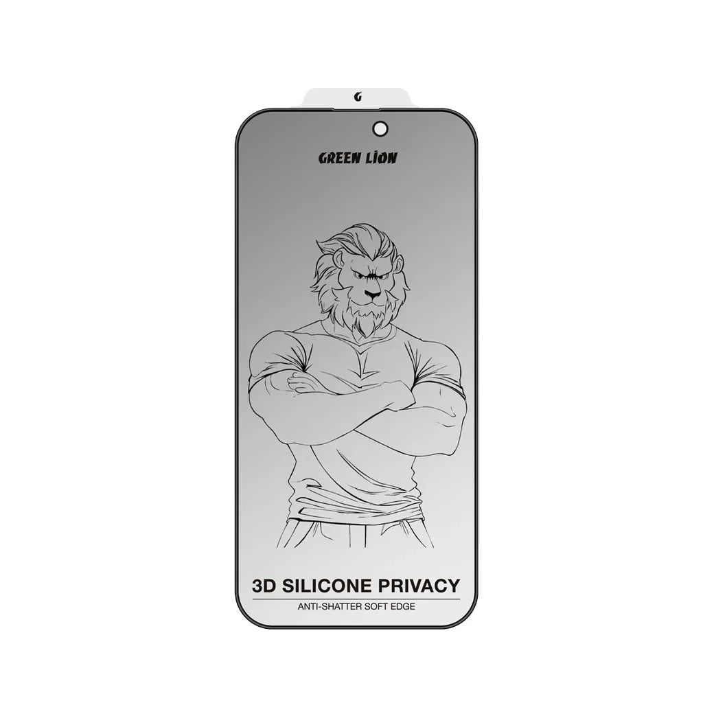 Green Lion 3 DSilicone Plus Screen Protector - Black Edge/Privacy – image 17