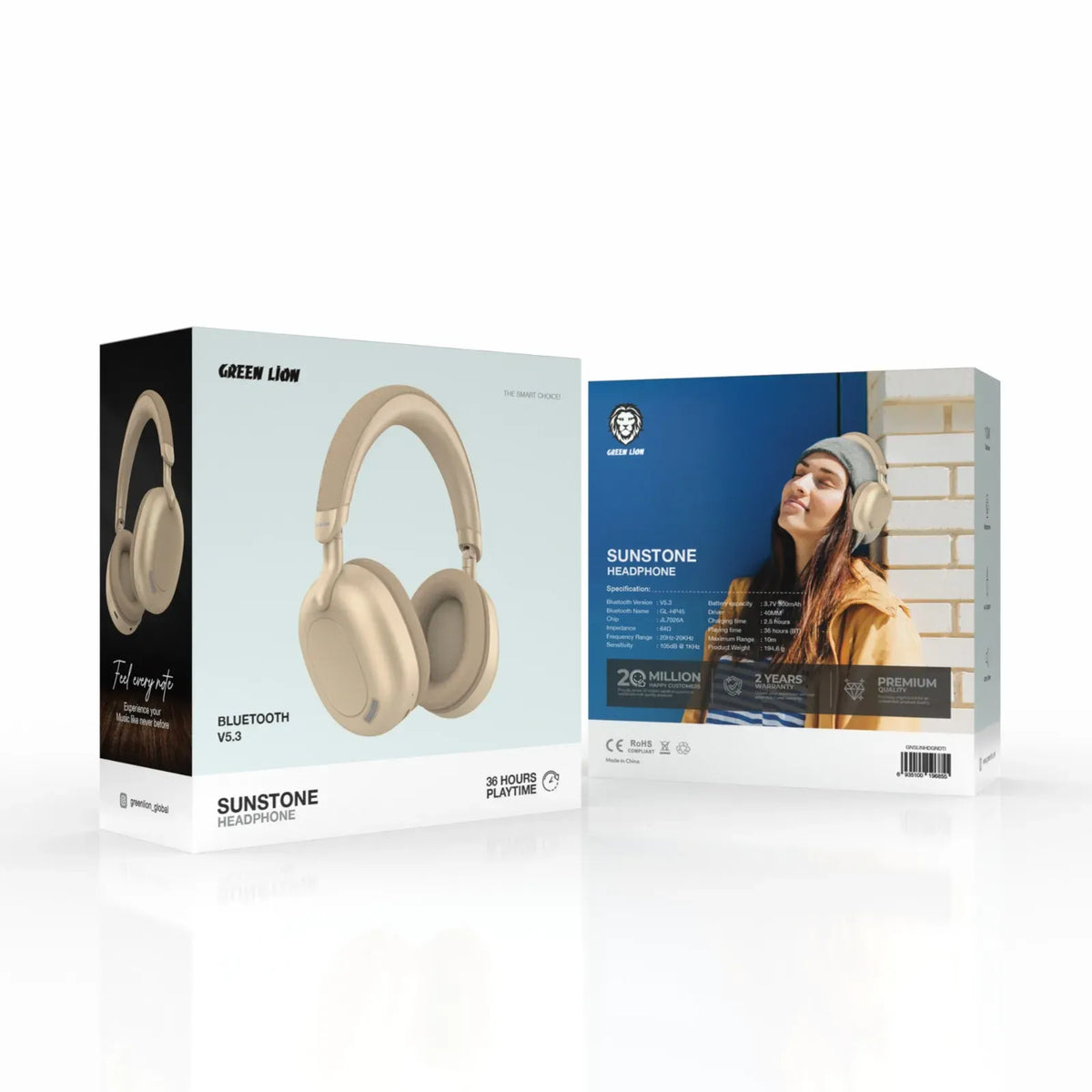 Green Lion Sunstone Wireless Headphone Desert Titanium – image 2