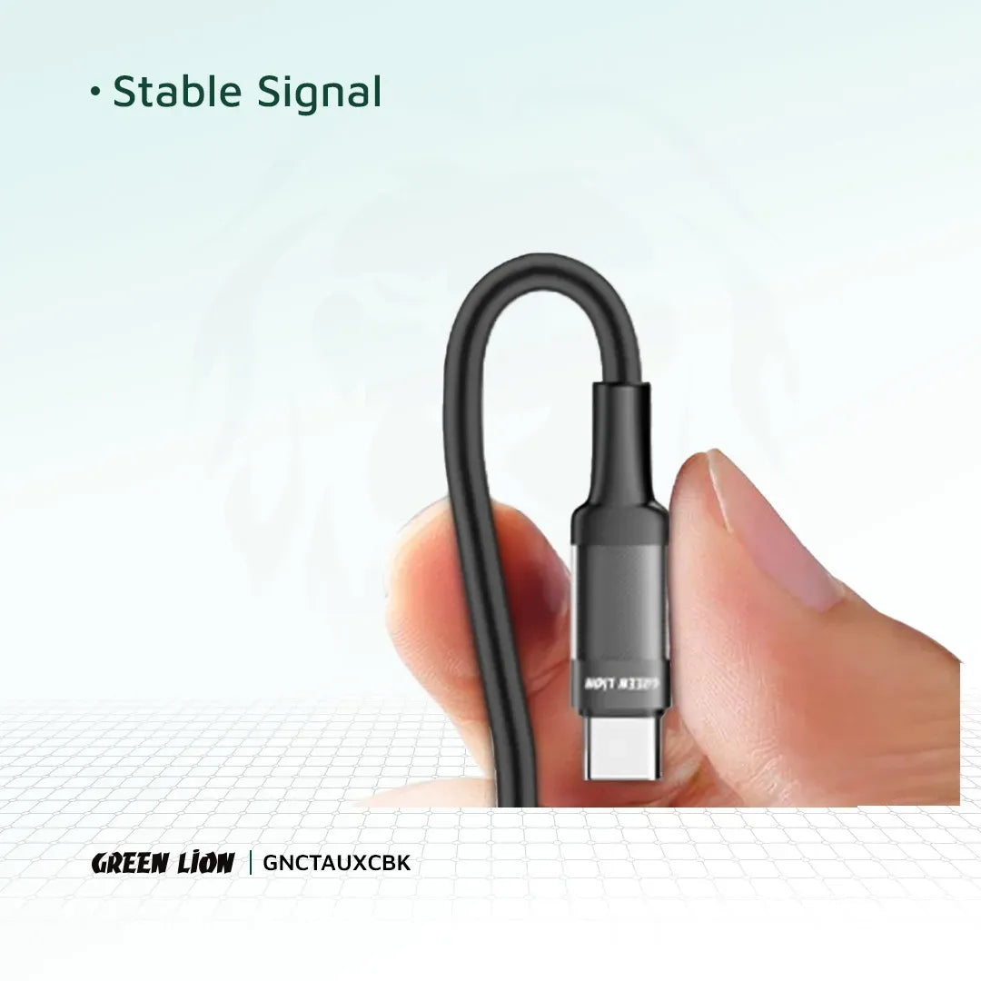 Green Lion Lightning to Aux Braided Cable 1m Black – image 9
