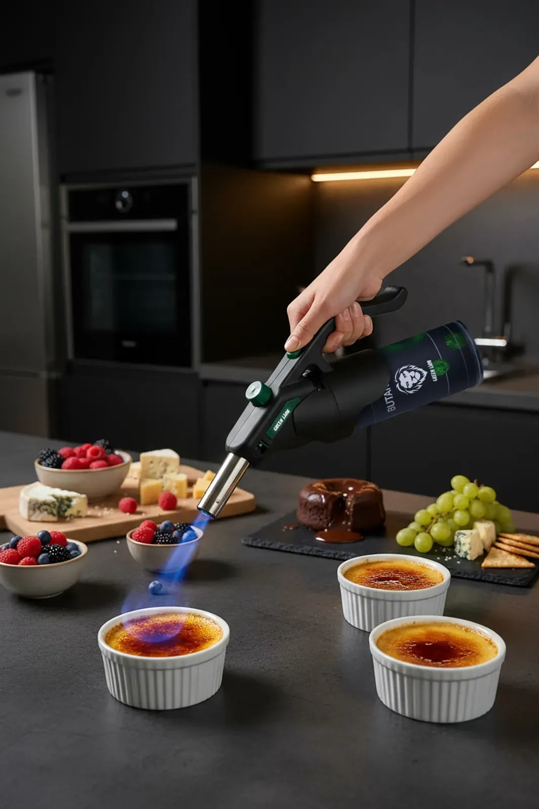 Green Lion Fire Flame Windproof Lighter Black – image 6