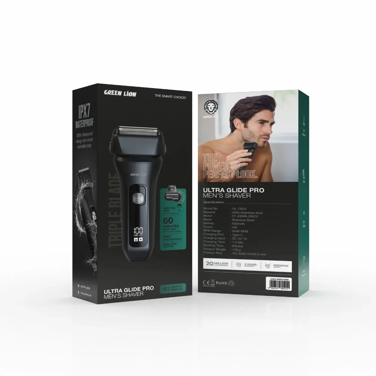 Green Lion Ultra Glide Pro Men S Shaver Black – image 4