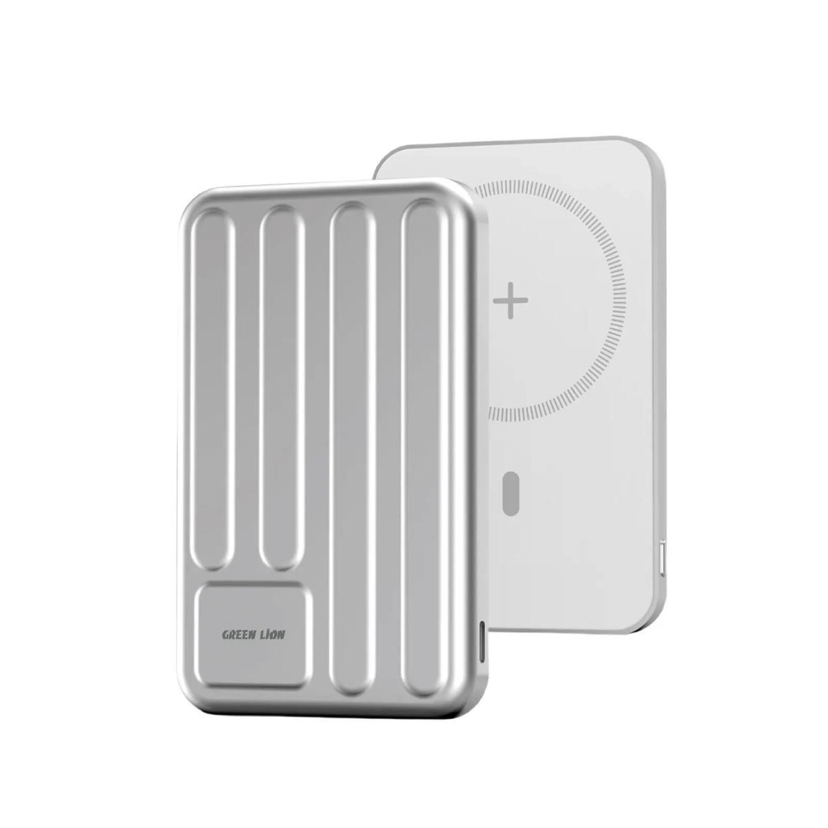 Green Lion Oxford MagSafe 5000 m Ah Power Bank Qi 2 PD 20 W - Silver – image 3