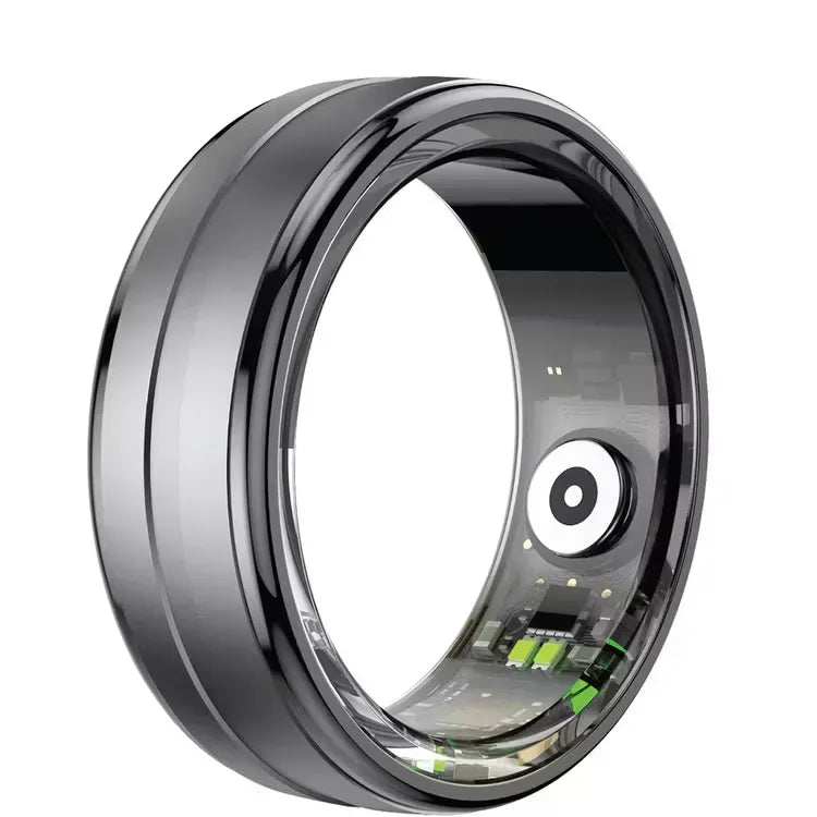 Green Lion Smart Health Tracker Ring - Black