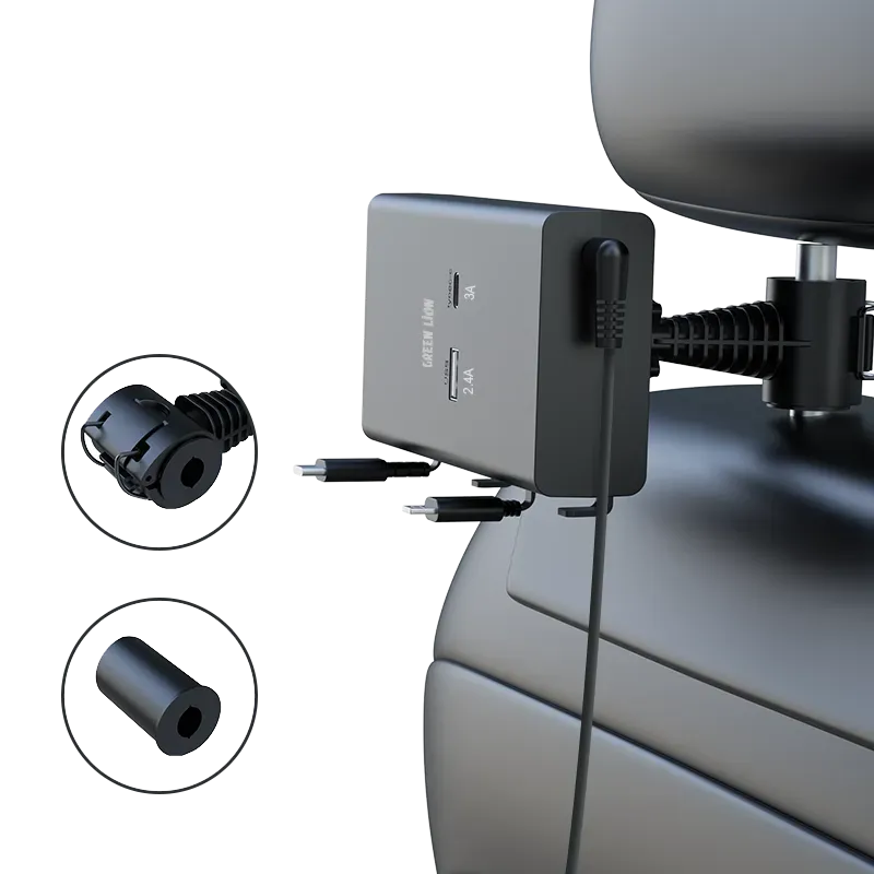 Green Lion Backseat Car Charger Black – image 3