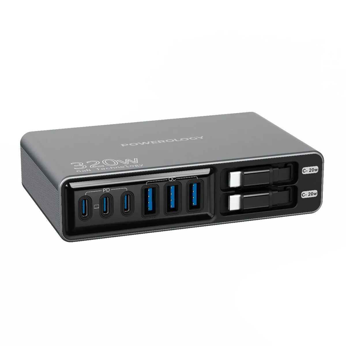 Powerology Univo Charging Station PD 100w Black – image 4