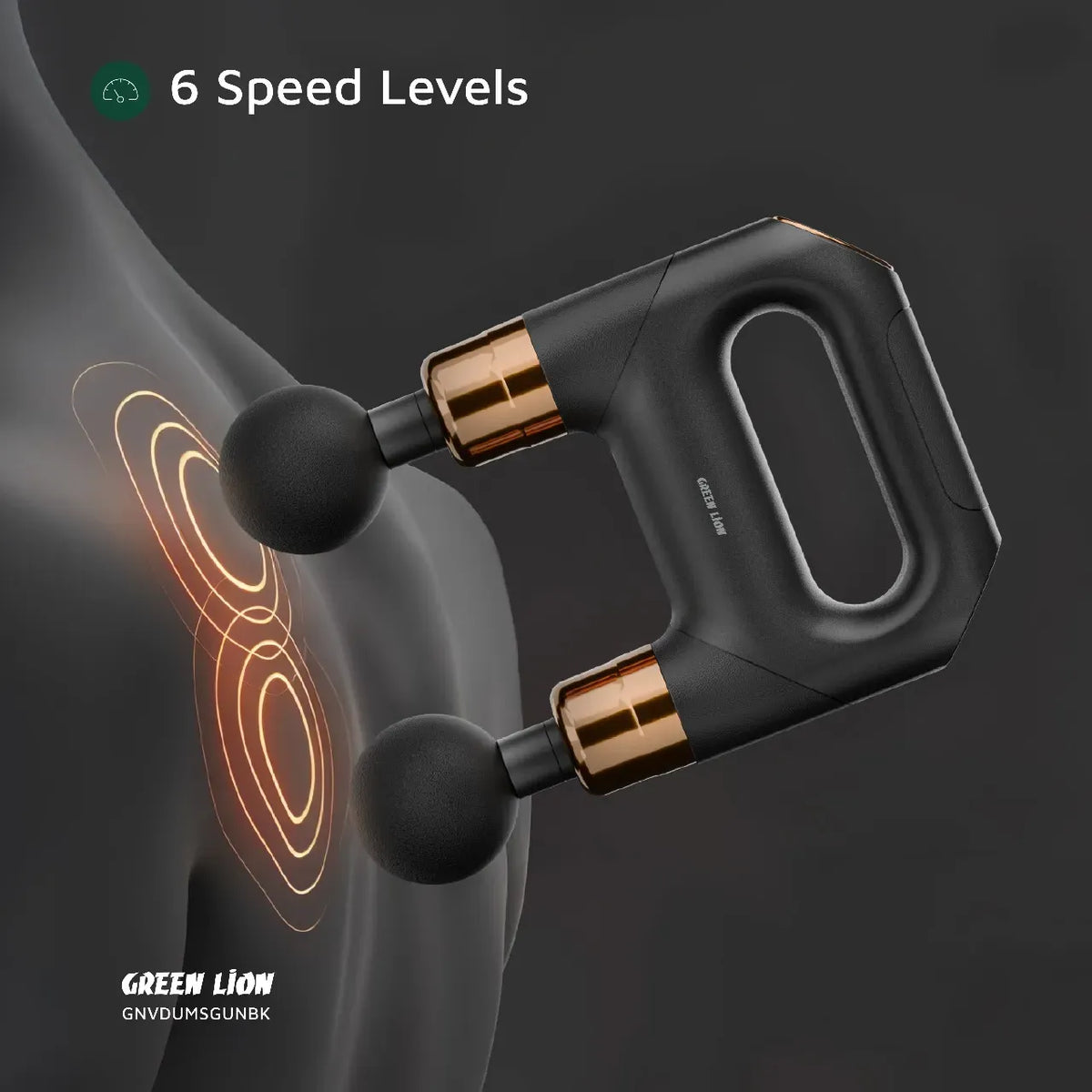 Green Lion Vibe Pro Dual Head Massage Gun - Black – image 12