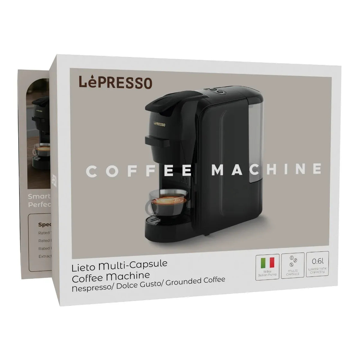 LePresso Lieto Multi-Capsule Coffee Machine - Black – image 18