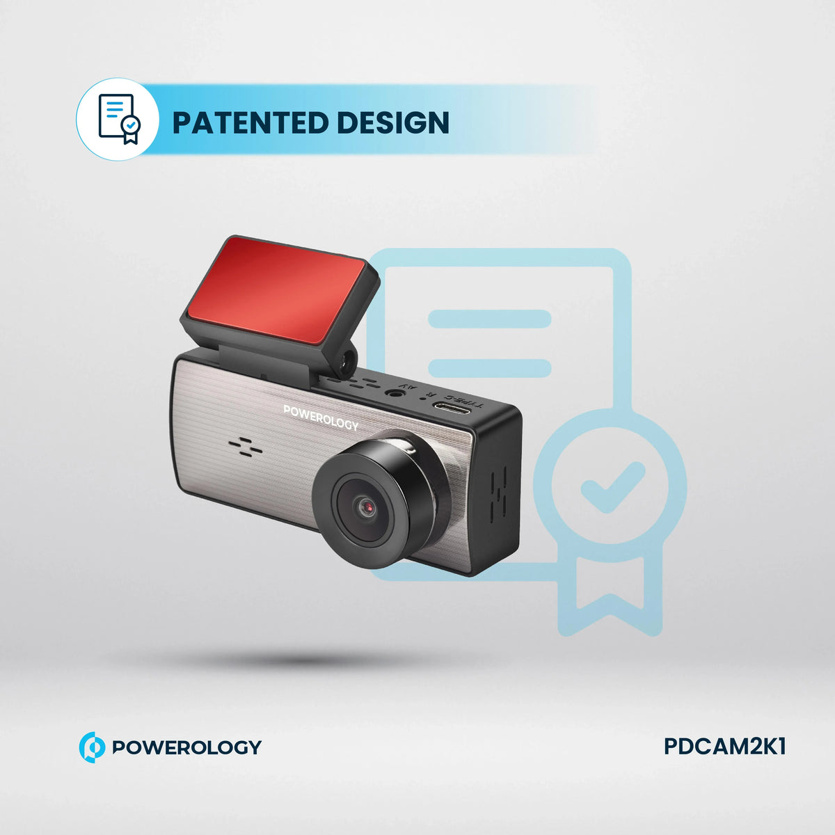 Powerology Dual Recording Dash Camera Black – image 11