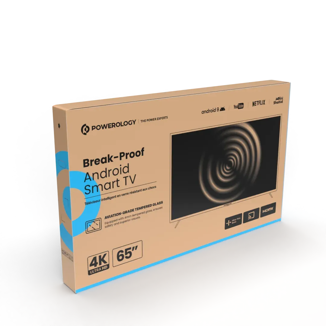 Powerology Break Proof Android Smart TV 65 Black – image 13