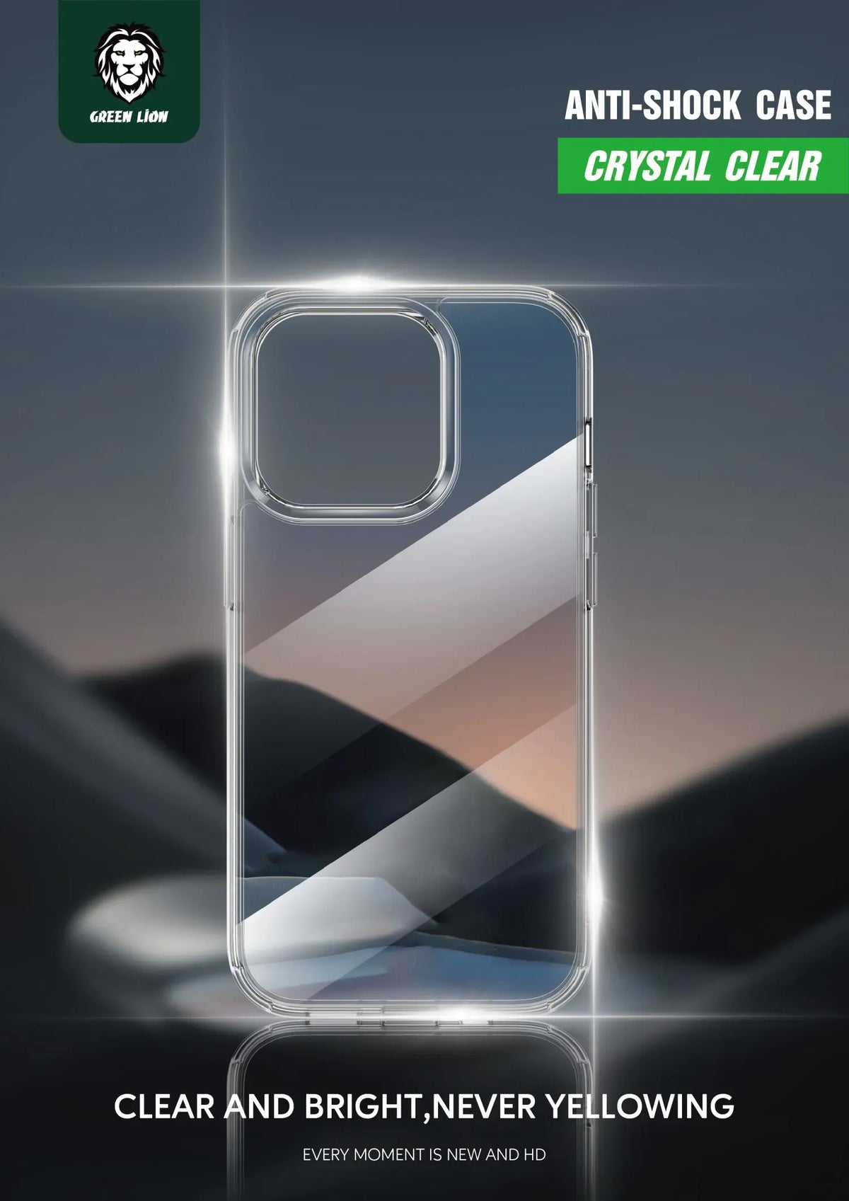 Green Lion Crystal Clear Case – image 2