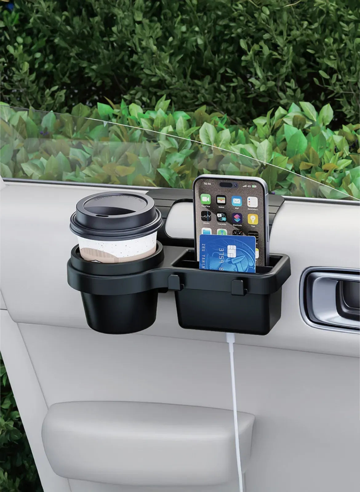 Green Lion Car Window Organizer Black – image 2
