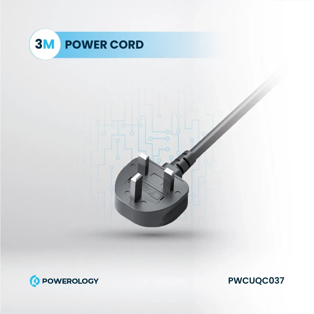Powerology Power Strip 3250w 3ac Black – image 11