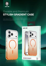 Green Lion Gradient MagSafe Case - Orange Titanium