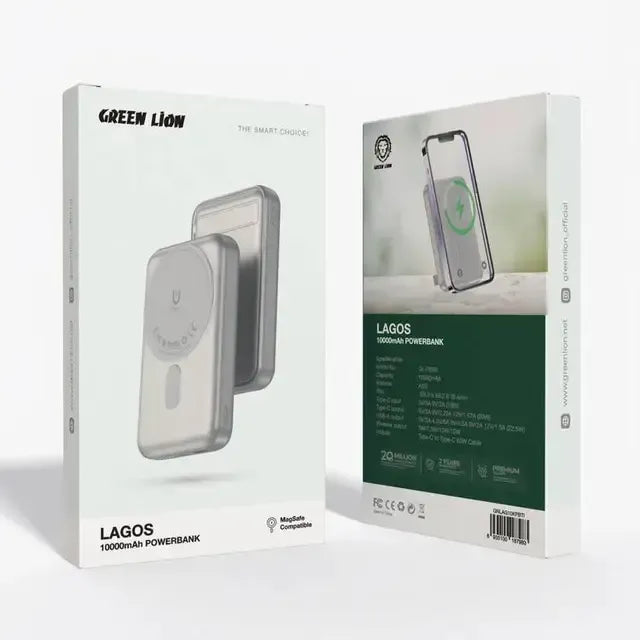 Green Lion Lagos 10000 m Ah Power Bank PD 20 W - Titanium – image 3