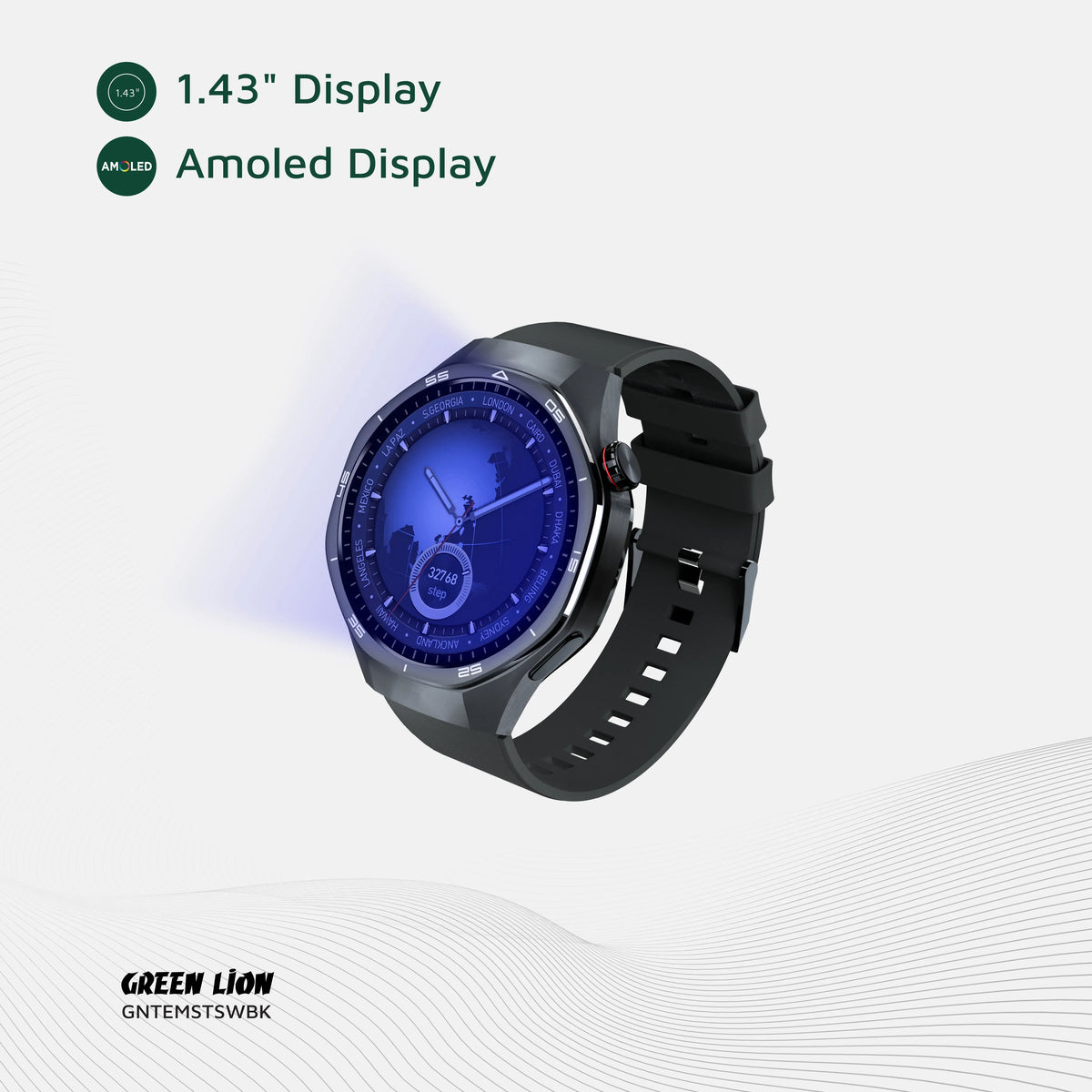 Green Lion Tech Master Smart Watch - Black – image 11