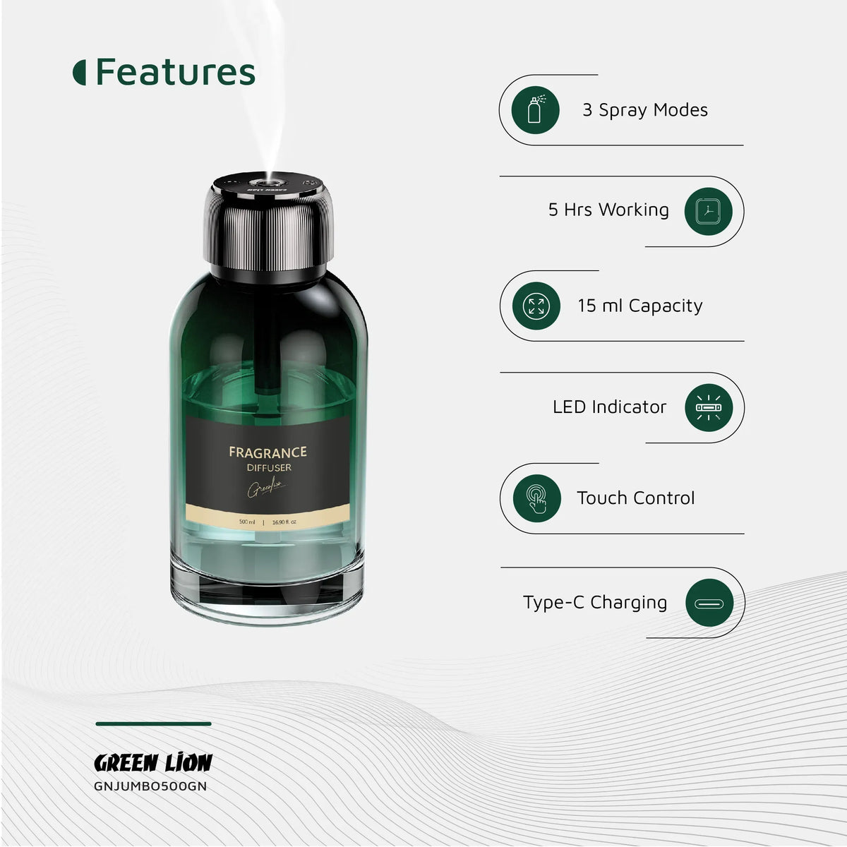 Green Lion Jumbo Fragrance Diffuser Green – image 6