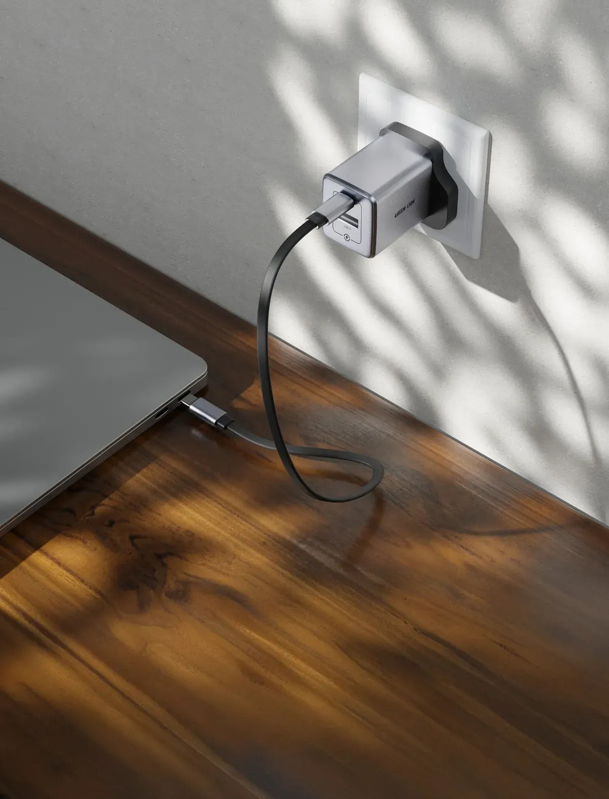 Green Lion Premium Series Dual Port Wall Charger 20w Gray – image 3