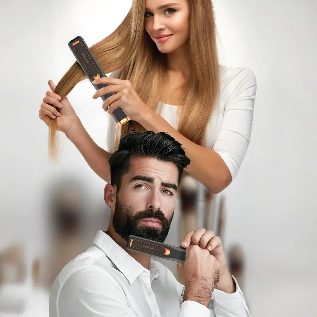 Green Lion Cordless Beard& Hair Straightener - Black – image 2