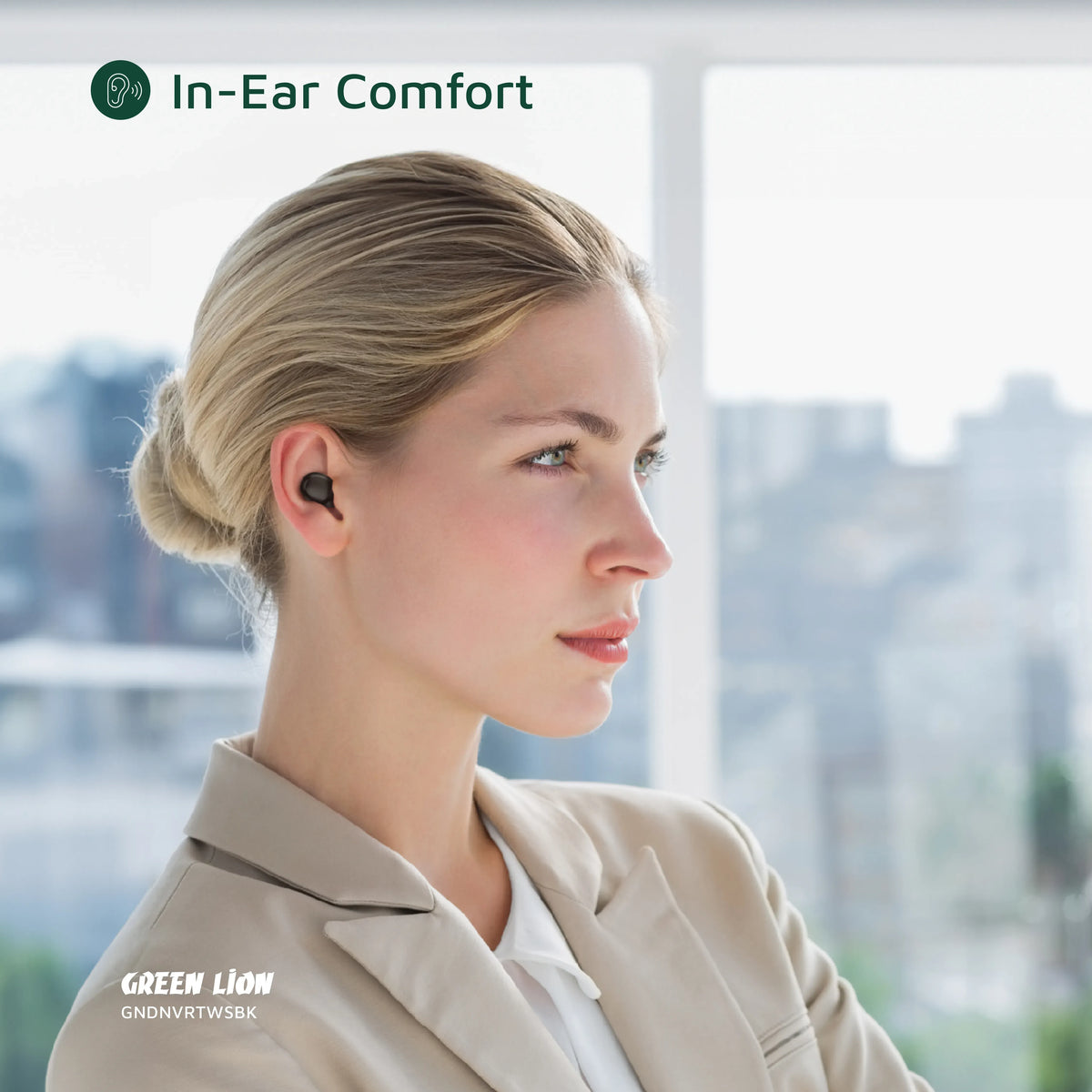 Green Lion Denver True Wireless Earbuds - Black – image 4