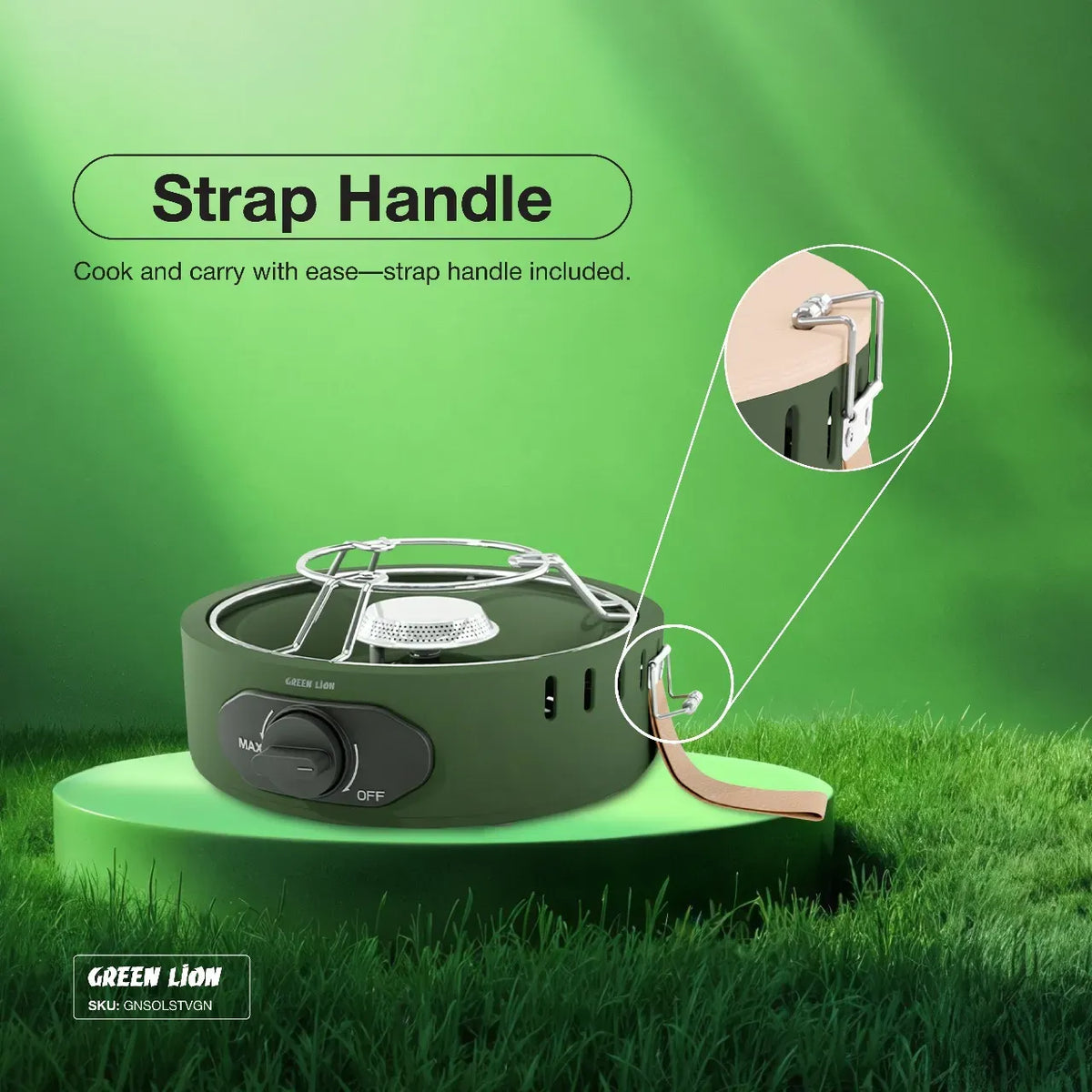Green Lion Solo Flame Camping Stove Green – image 9