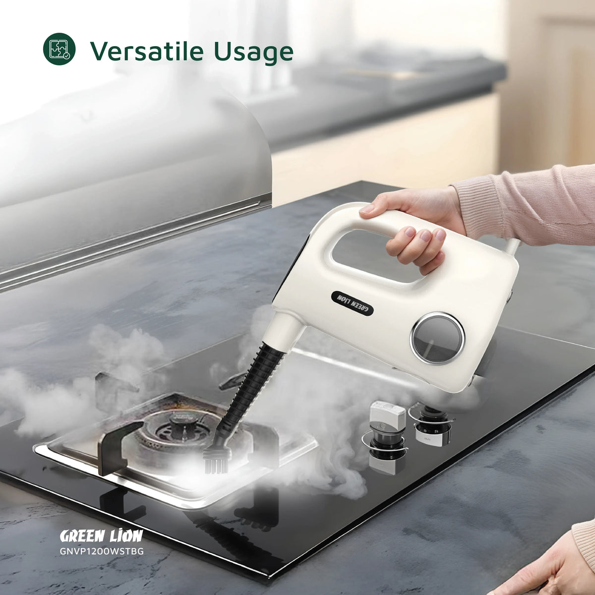 Green Lion Vapor Pro Steam Cleaner 1200w Beige – image 6