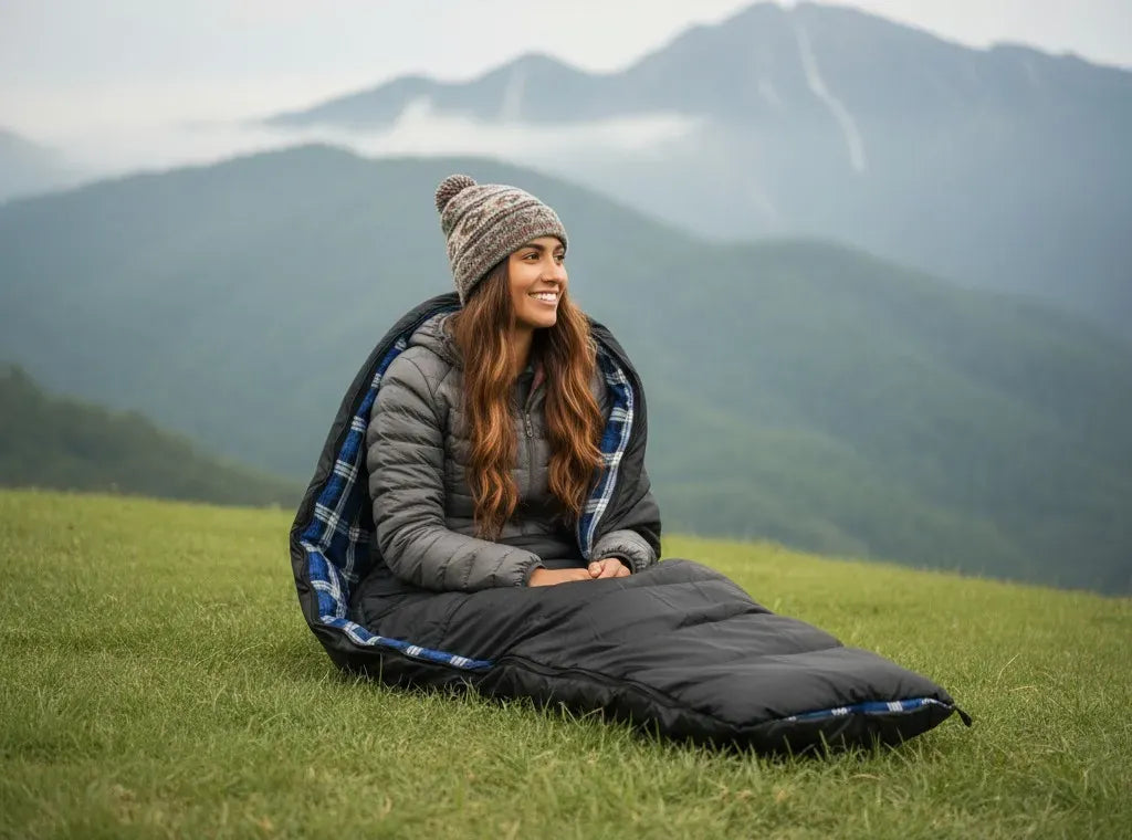 Green Lion Sleep Mate Camping Sleeping Bag Black – image 4