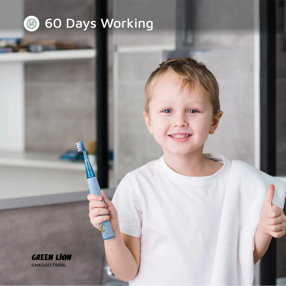 Green Lion Kids Electric Toothbrush - Blue – image 7