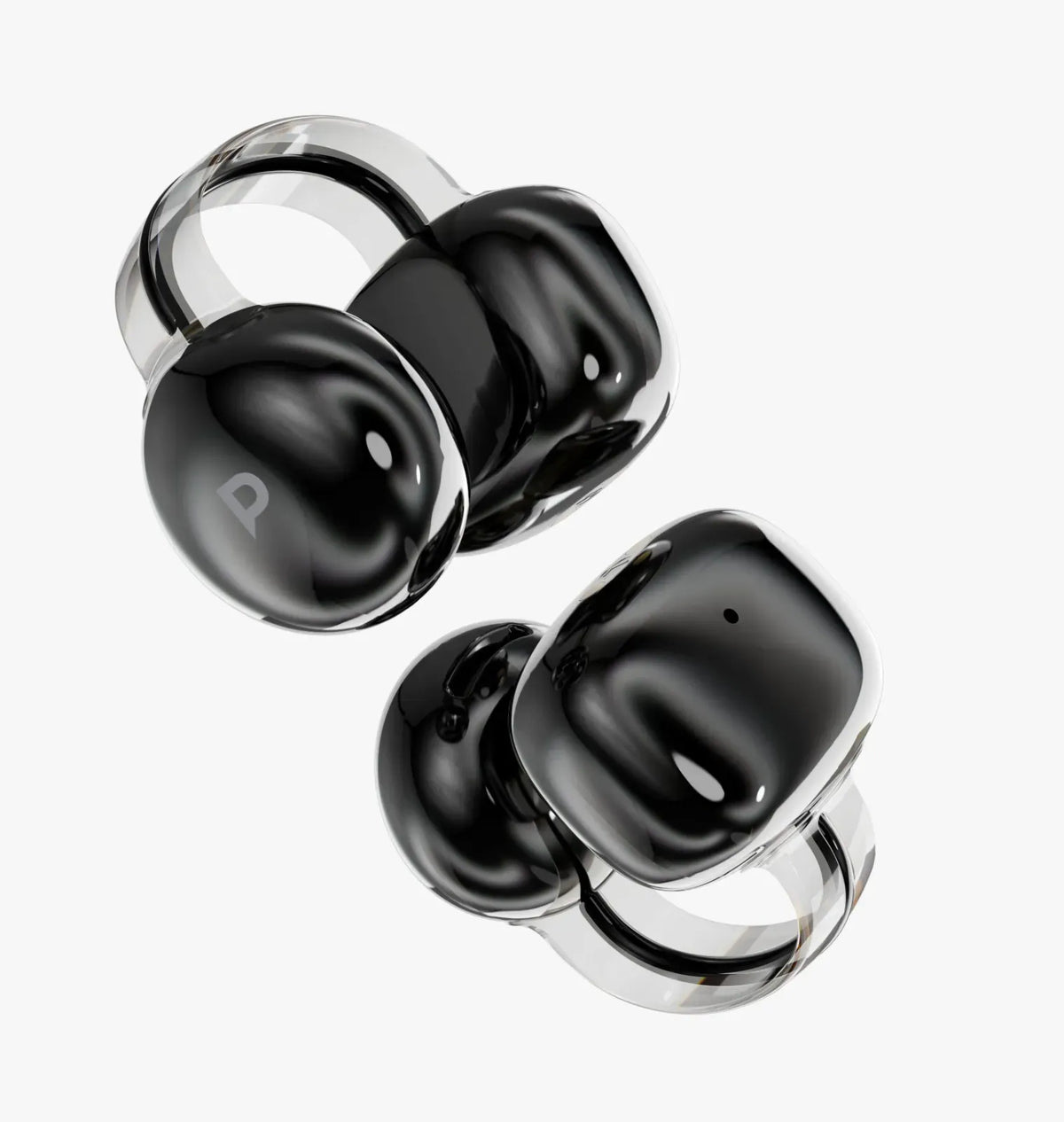 Powerology Savai Open-Ear Clip-On Earbuds - Black