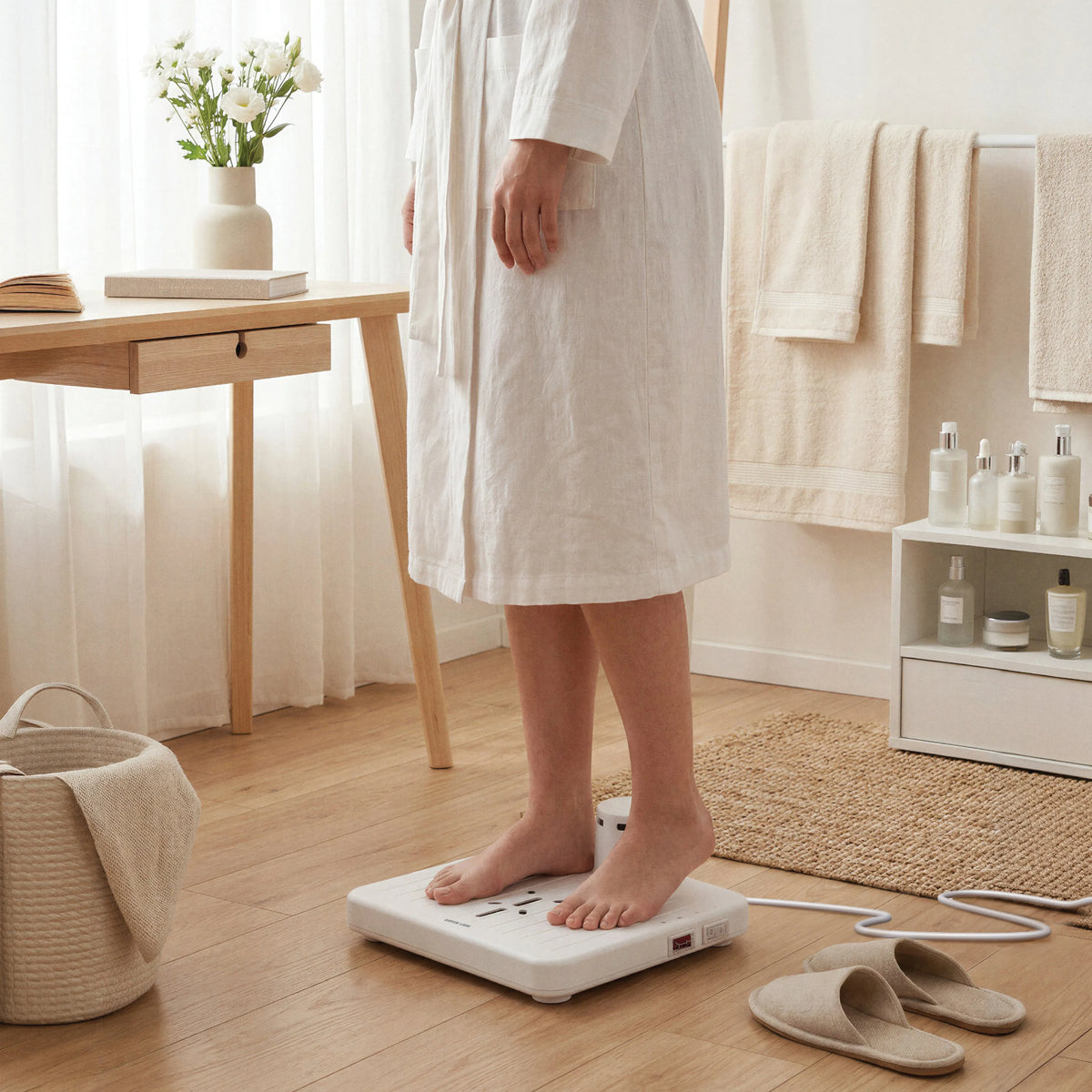 Green Lion Instant Body Dryer Electric Foot Warmer White – image 3