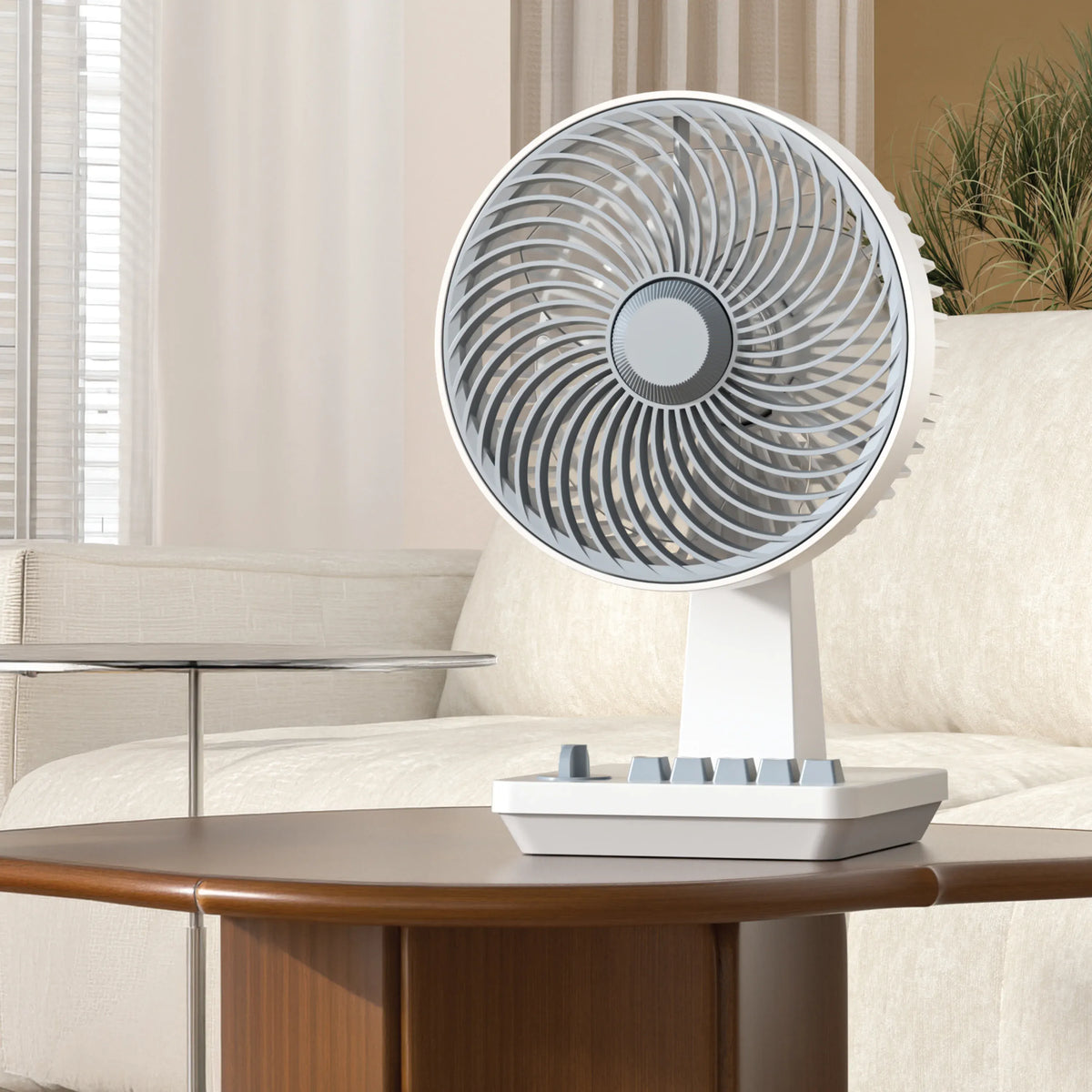 Green Lion Classic 8" Desktop Fan - White – image 3