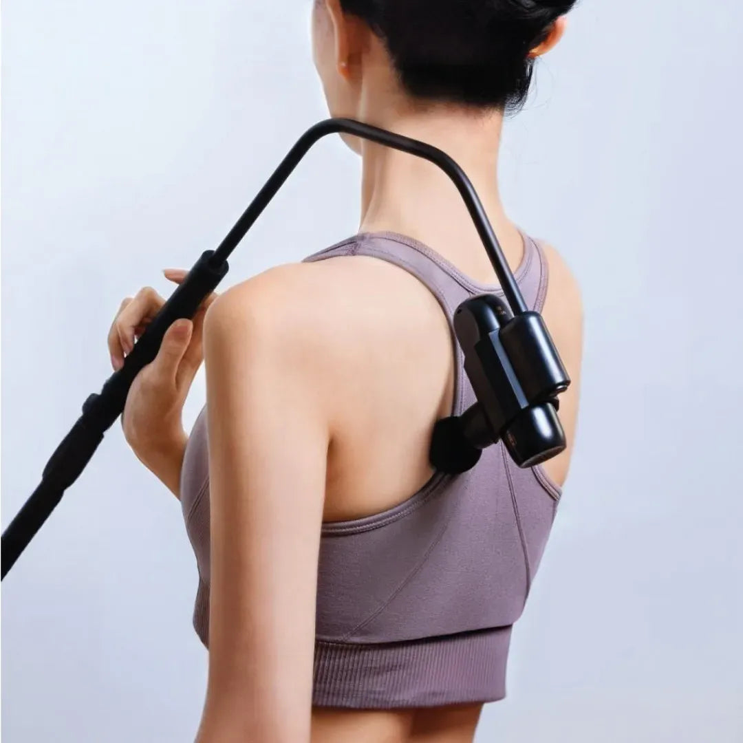 Green Lion Long Handle Back Massage Gun - Black – image 4