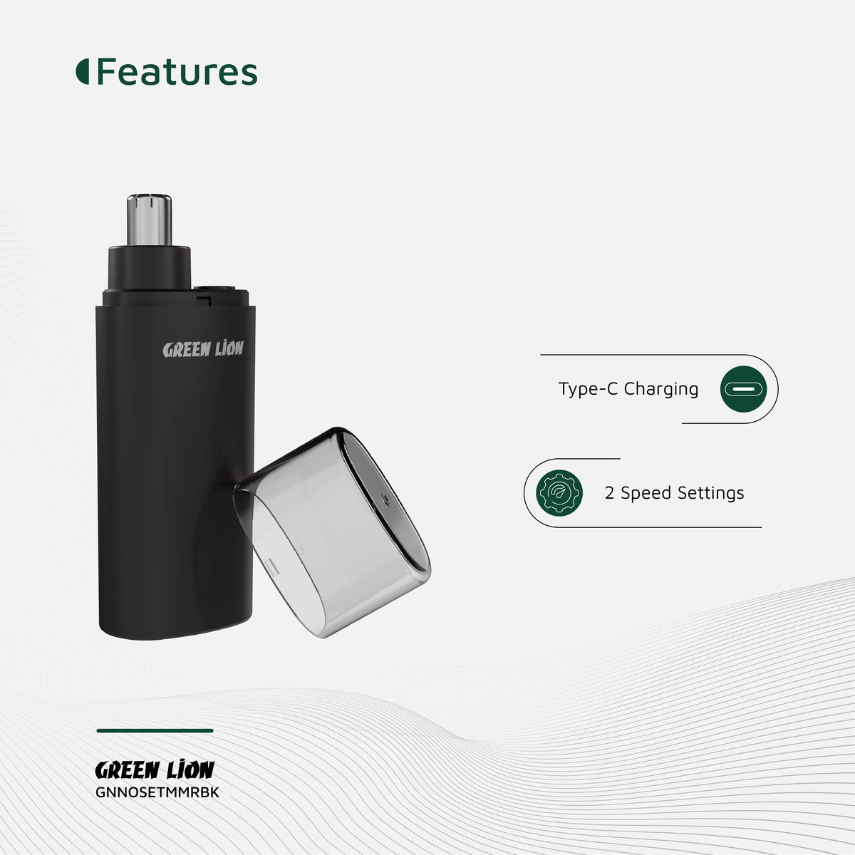 Green Lion Nose Pro Nose and Ear Trimmer Black – image 7